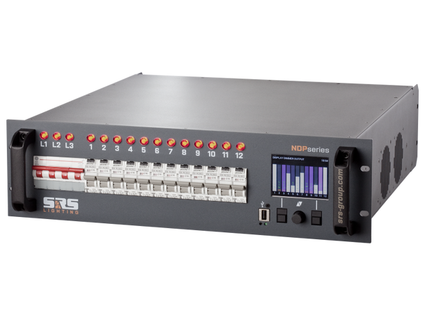 SRS NDPG1213B-5 Dimmer, Socapex ut 400V inn. 2 x Socapex ut. DMX/LAN