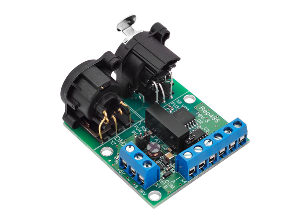 SUNDRAX ISOGate Board, OEM 2 x DMX I/O, 5pin, Terminals, DC