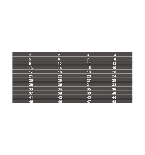 SYSBOXX NSSB-01-48 Merkelapper kanal 1-48
