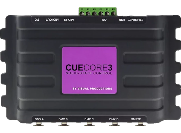 VISUAL PRODUCTIONS CueCore3 Multiprotokoll lysstyring, 4 univers