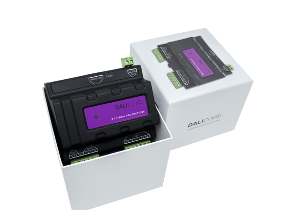 VISUAL PRODUCTIONS DaliCore DIN Rail, Dali/DMX Hybrid kontroller