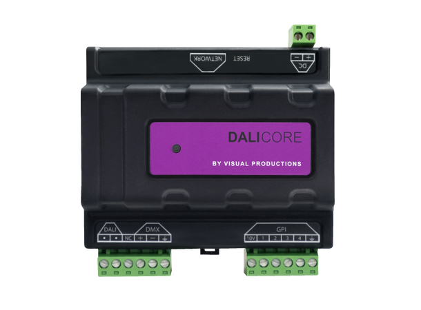VISUAL PRODUCTIONS DaliCore DIN Rail, Dali/DMX Hybrid kontroller