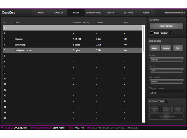 VISUAL PRODUCTIONS QuadCore Multiprotokoll lysstyring, 4 univers