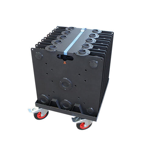 DOUGHTY dolly for 10 stk. baseplater Sort