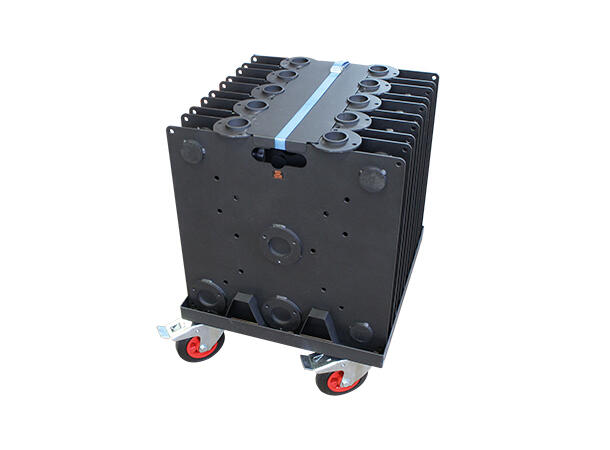 DOUGHTY dolly for 10 stk. baseplater Sort