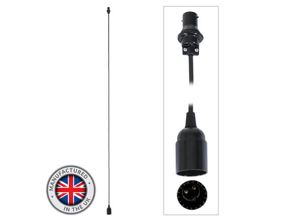 ELUMEN8 BC Lyslenke Pendant 3,0m, B22 B22 Lamp Holder