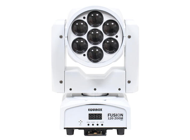 EQUINOX Fusion 120 Zoom MKII Wash 7 x 12W RGBW Wash. Hvit finish