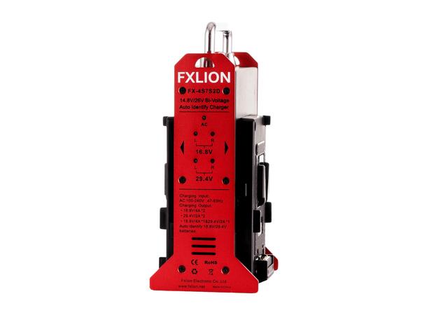 FXLION FX-4S7S2D Bi-voltage V-lock lader 29.4V, 5.0A