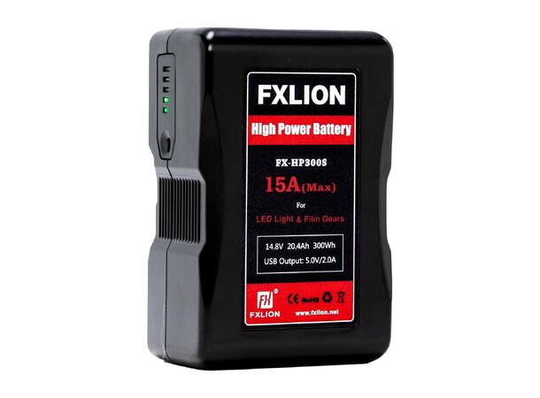 FXLION FX-HP300 High Power V-lock batt. 14.8V, 300Wh. D-tap, USB