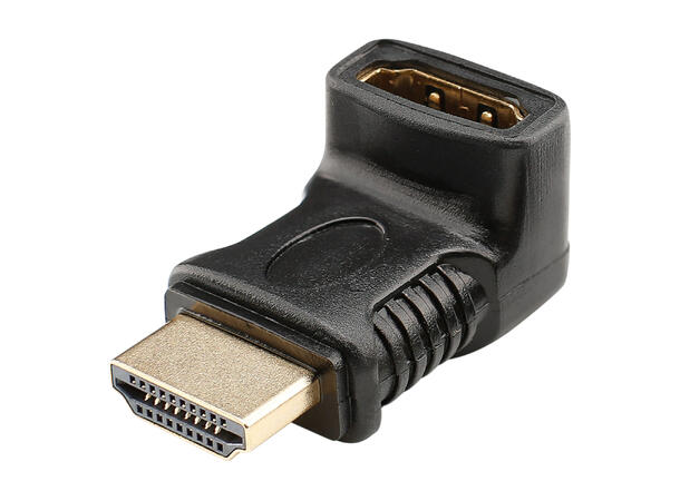 HICON HDHD-FM90V HDMI adapter 90° HDMI Han til HDMI Hun opp