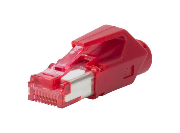 HIROSE RJ45C6-RT Cat.6, 250Mhz Rød. Maks kabel Ø6.6mm