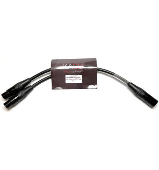 KAGU DMX kaldsplitt 1 inn/2 ut 5-pin 30cm. Krymp for merking. REAN Plugger