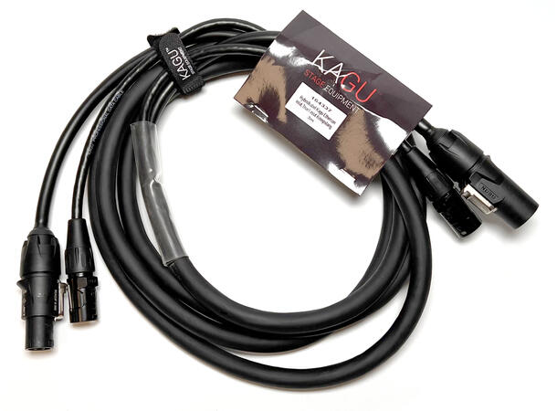 KAGU Hybridkabel Data, Ethercon/True1 3m,Ethercon in/out, True1 in/out