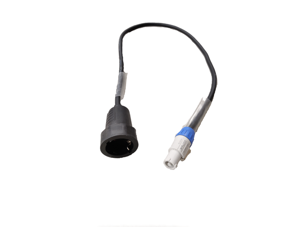 KAGU Powercon til Schuko, 1m Powercon ut til Schuko ut