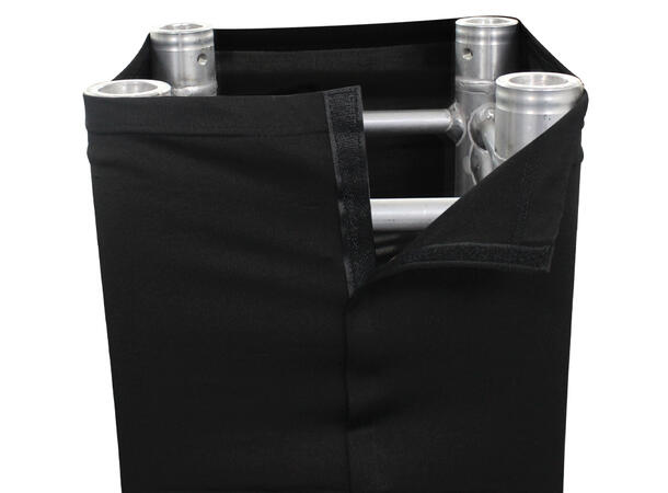 KAGU Trusscover 2 meter 30x30cm, sort Med borrelås 