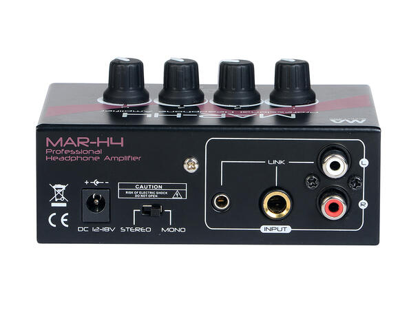 McLelland MAR-H4 Hodetelefonforsterker 4 x 6.3mm Stereojack ut