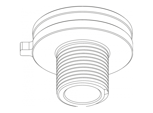 NA Global Pulse 3-C Rot.nipple adapter M13, H 12mm, D 9mm 
