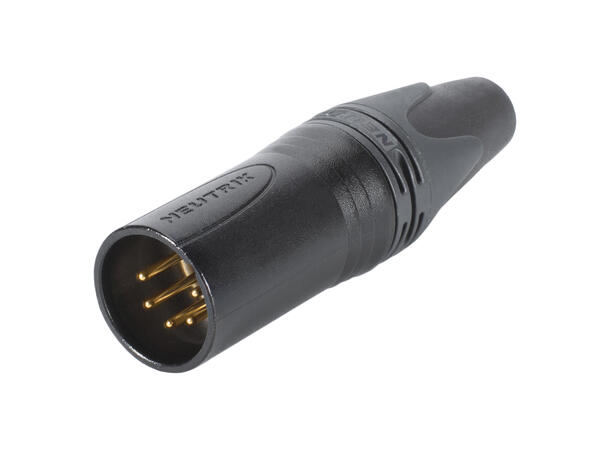NEUTRIK NC5MXX-B 5-pin XLR han plugg Sort