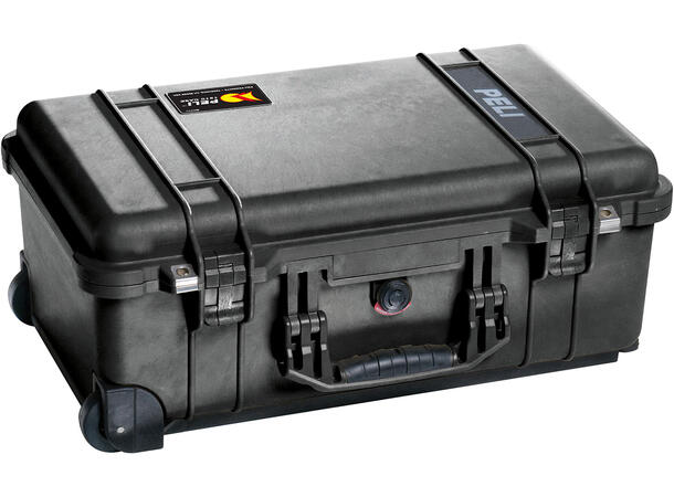 PELI™ 1510, Med skum og hjul, Sort Innv. mål: 502 x 279 x 193mm, Carry-on