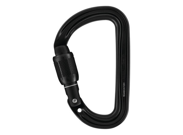 PETZL Sm’D Karabinkrok med triactlås 23kN, sort, aluminium, selvlåsende