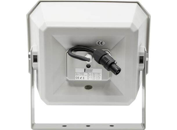 PROAUDIO 2-veis musikkhorn 6,5" 75W/8ohm/100V. IP65
