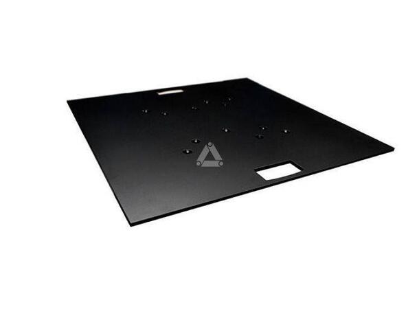 PROLYTE BASE-30 Baseplate stål 10mm 80 x 80cm, Sort, u/koblingsstykker
