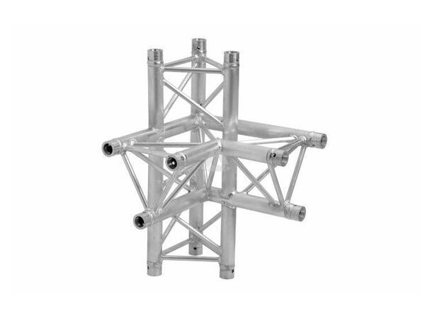 PROLYTE H30D-C015 Trekant hjørne 4-Veis 90°, Alu, Ø48x3mm, Inn, Venstre