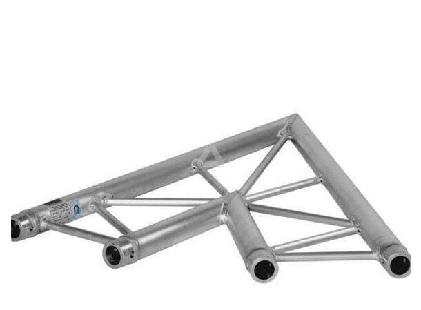 PROLYTE H40L-C001F Stige hjørne 2-Veis 45°, Alu, Ø48x3mm , Liggende
