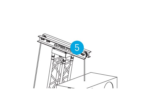 PROLYTE RT-S36V Toppstykke RT-009 Alu for S36V-Truss