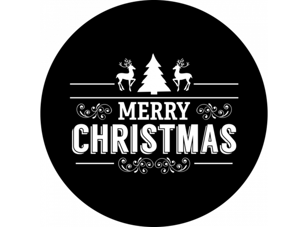 Prolights Gobo xmas Typo Greetings 14 G size,  Black and white