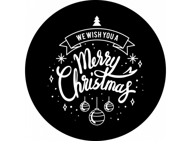 Prolights Gobo xmas Typo Greetings 6 F size,  Black and white