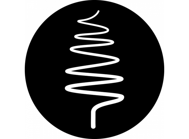 Prolights Gobo xmas ZigZag Tree 3 F size,  Black and white