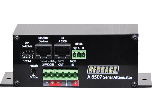 REDBACK A6507A 100V attenuator m/RS-485 For volumkontroll av 100V linjehøyttaler