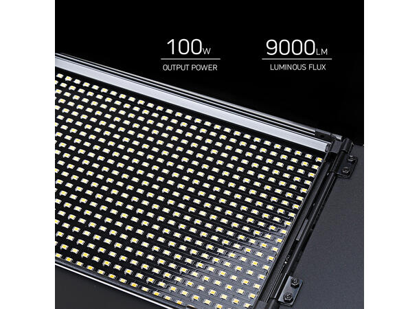 SBL 100W Softlightpanel, tunable white CRI >95, DMX, 2.4GHz fjernkontroll