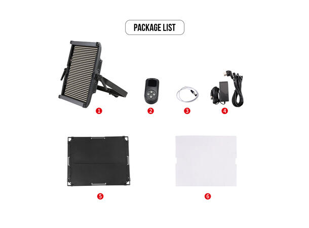 SBL 100W Softlightpanel, tunable white CRI >95, DMX, 2.4GHz fjernkontroll