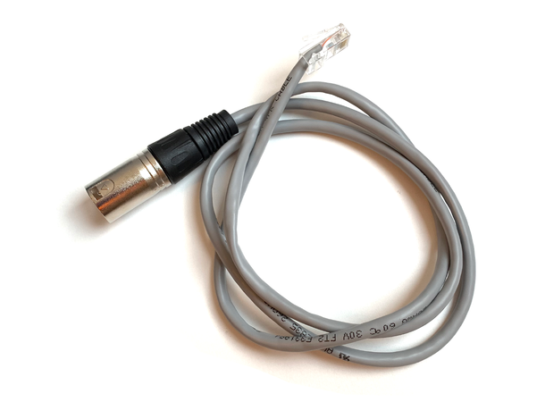 SBL DMX Adapterkabel 3pin han til RJ45 XLRm, for bruk med bl.a. SBL paneler
