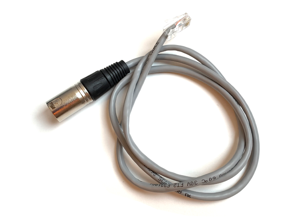 SBL DMX Adapterkabel 5pin han til RJ45 XLRm, for bruk med bl.a. SBL paneler 