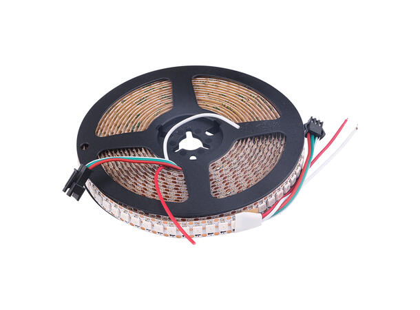 SBL LED strip RGB 60 LED/m Pixelkontroll 5 meter, 10mm, innendørs. 5V, §S