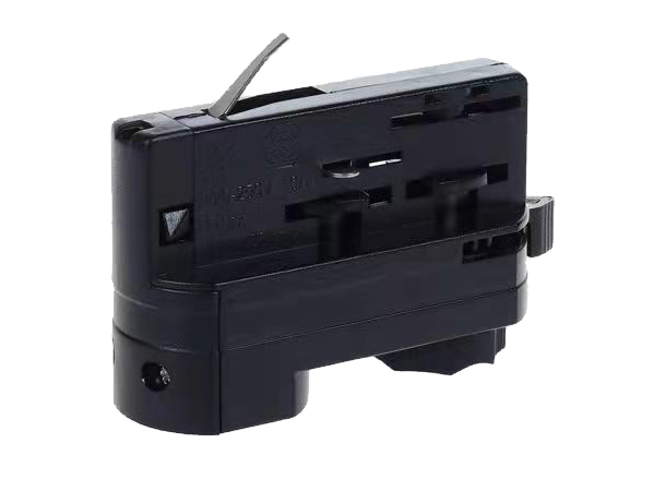 SBL Mini 50TW Track adapter 4 wires, 3 circuits, Sort. Skrutilkobl.