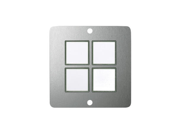 SOMMER W50M-2243 SYSWALL50 Modul Stål. 4 x Trykknapper med LED. RS-232