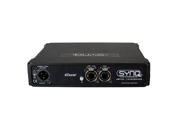 SYNQ DBT-04 Dante Audio bridge 4 x XLR ut, 8 x 8 Matrix