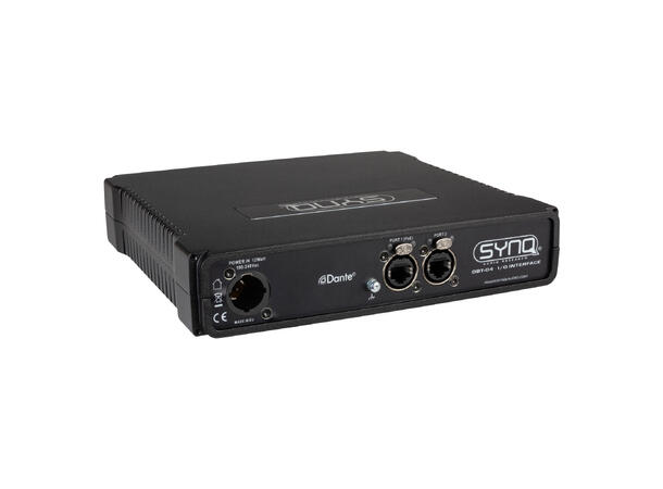 SYNQ DBT-04 Dante Audio bridge 4 x XLR ut, 8 x 8 Matrix