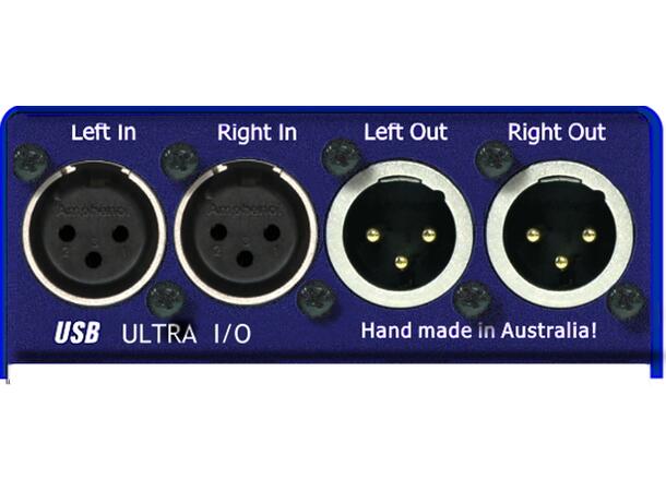 ARX USB Ultra I/O Plug and Play interface. 24Bit/192 KHz