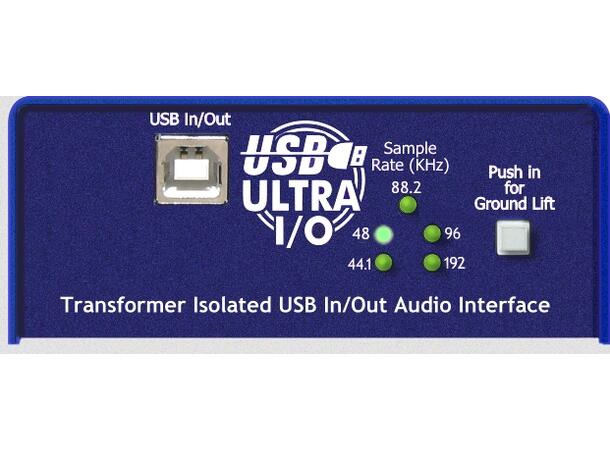 ARX USB Ultra I/O Plug and Play interface. 24Bit/192 KHz
