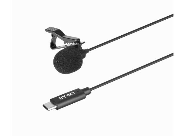 BOYA BY-M3 myggmikrofon, omni USB-C for Android enheter etc.
