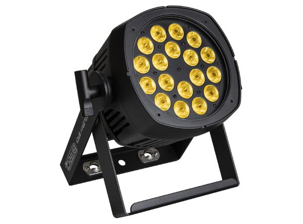 BRITEQ COLORAY 18FCR LED par, IP65 18 x 8W RGBW LED, 20°, RDM, 3-pin XLR