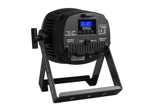 BRITEQ COLORAY 18FCR LED par, IP65 18 x 8W RGBW LED, 20°, RDM, 3-pin XLR