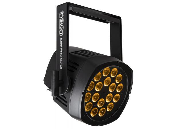 BRITEQ COLORAY 18FCR LED par, IP65 18 x 8W RGBW LED, 20°, RDM, 3-pin XLR