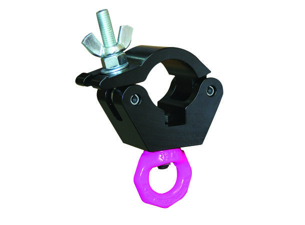 DOUGHTY clamp m/pink eye øye Sort. SWL 750 Kg
