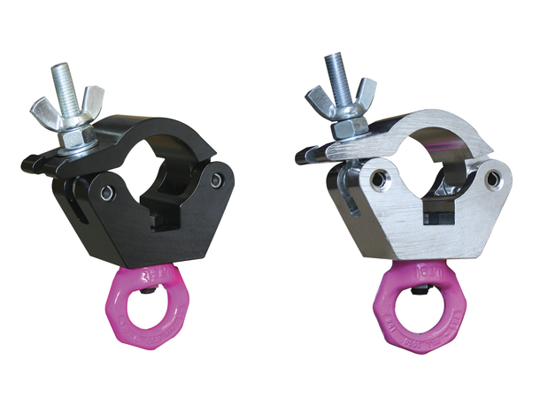 DOUGHTY clamp m/pink eye øye Sort. SWL 750 Kg